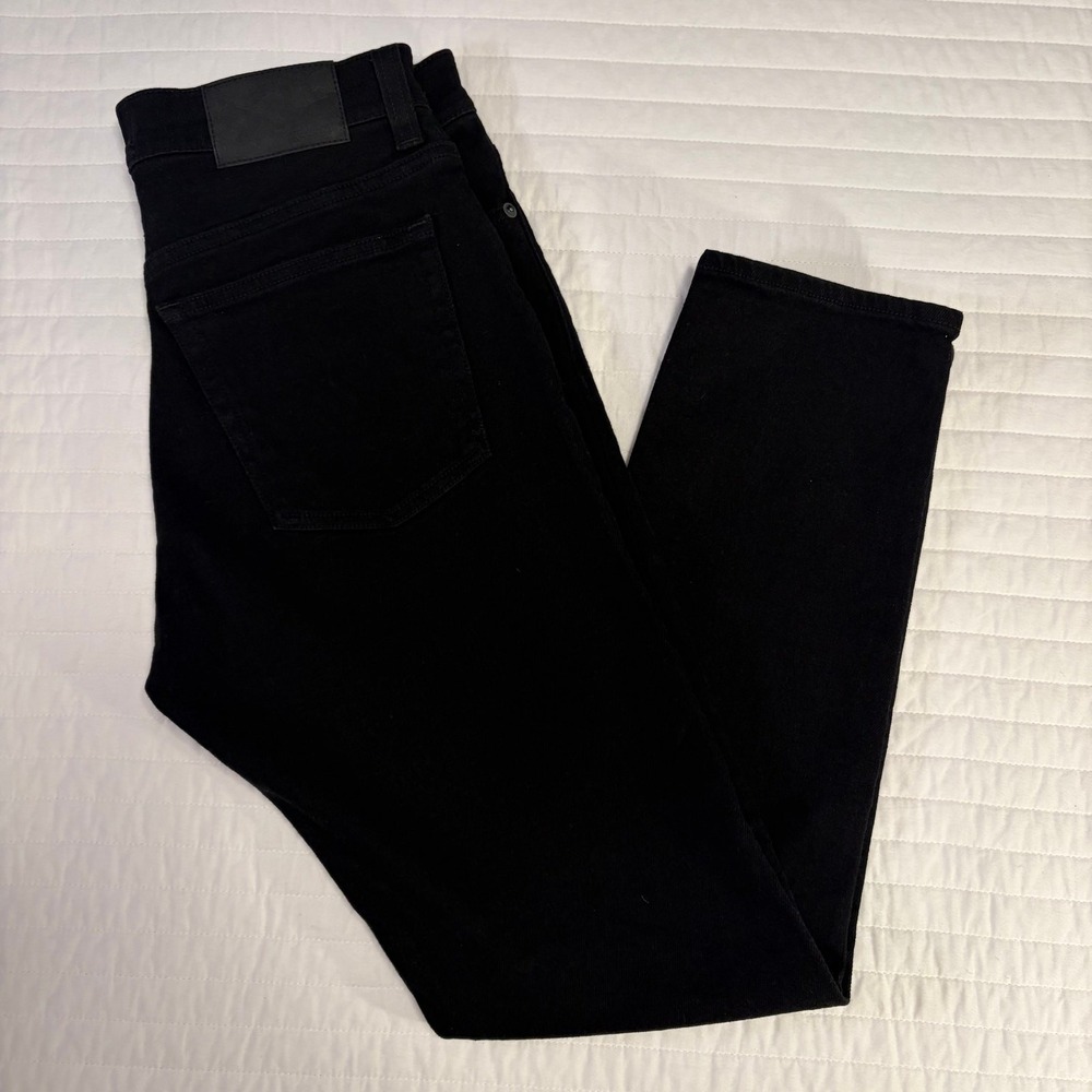 Madewell Athletic Slim Black Denim Jeans Mens 31x30